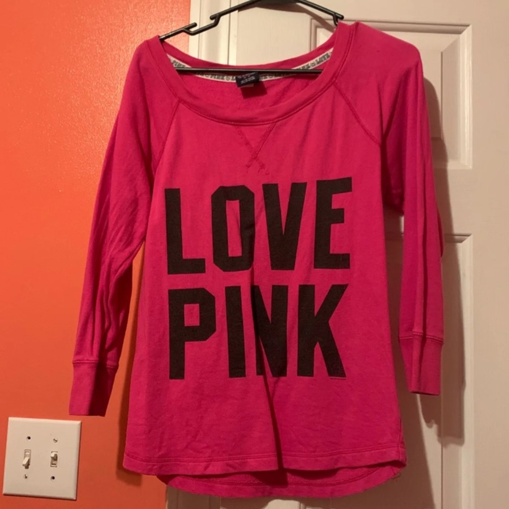 Long sleeve pink shirt